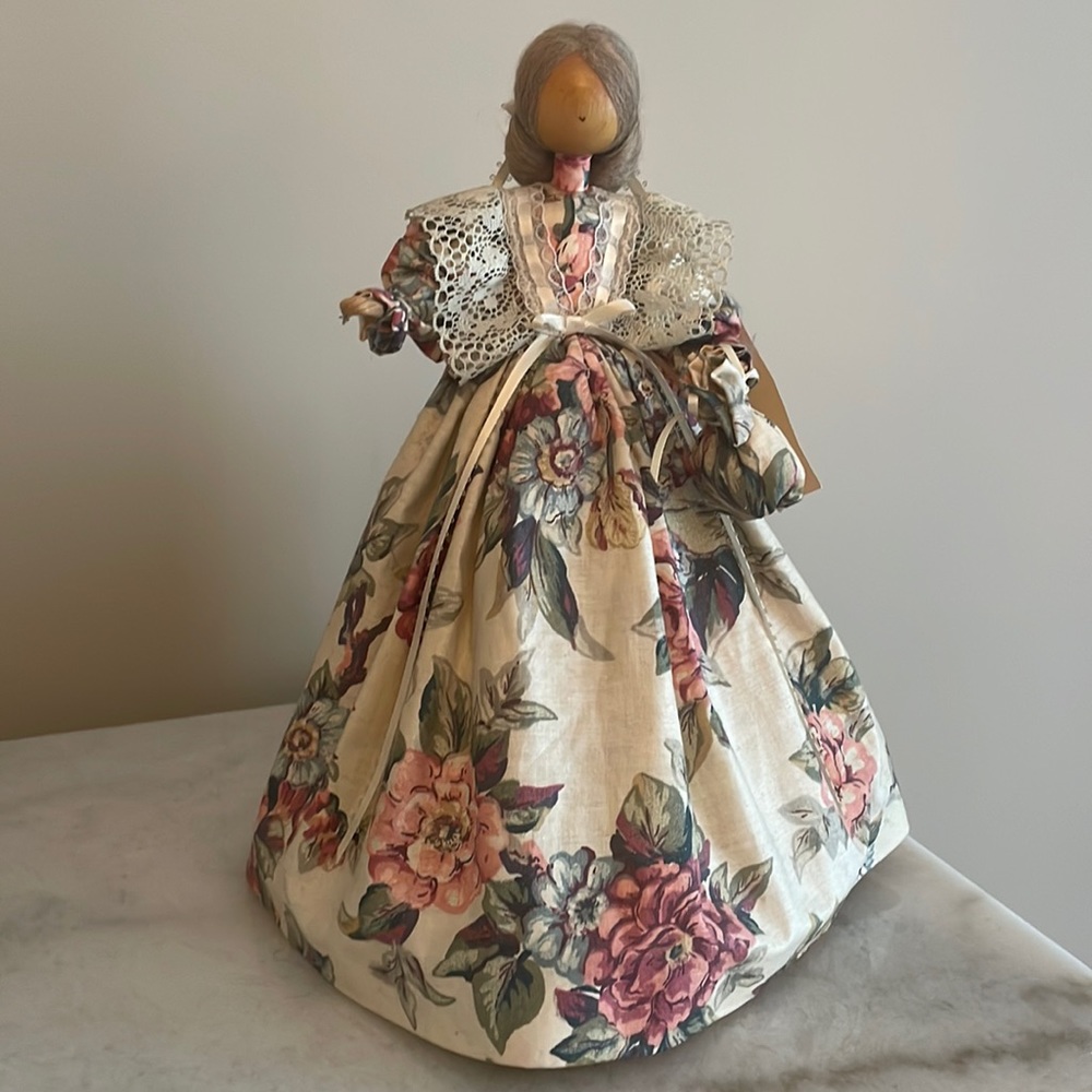 Handcrafted Pine Baroness wooden doll